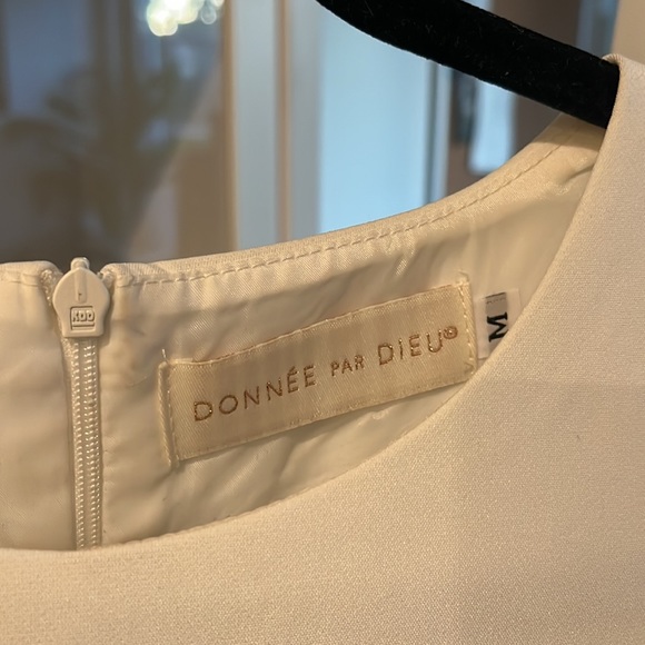 Donne Par Dieu White Feather Top SIZE M - Picture 5 of 5